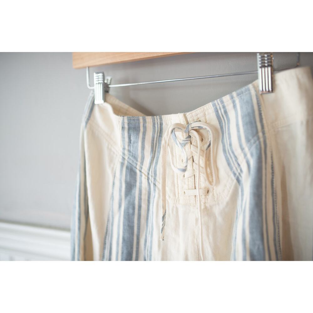 Anthropologie Pilcro Linen Cotton Skirty Sailor Pants 29 NEW - Picture 6 of 6